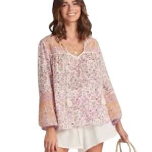 Arnhem lilac Blush Floral Blouse size 6